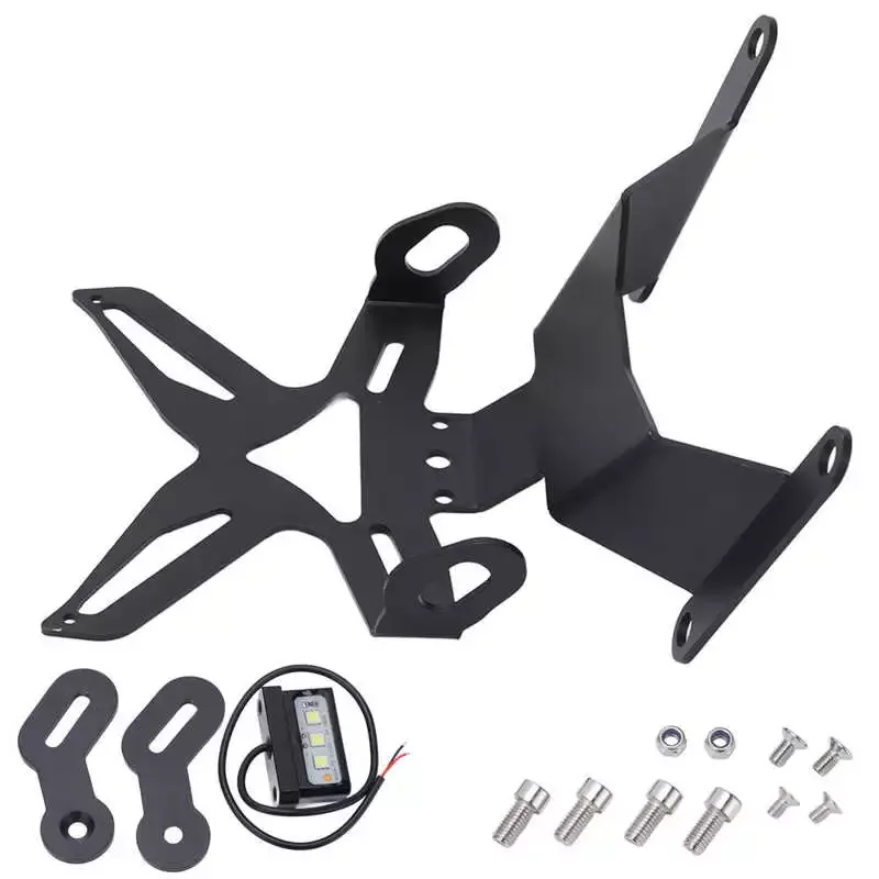 

Rear Tail Tidy Simple Installation Metal Motorcycle License Plate Holder Anodized Sturdy Reliable for Motorbike Refitting