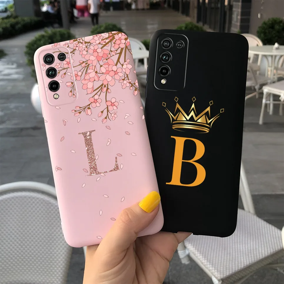 Чехлы с надписью и принтом, чехол для Honor 10x Lite, Honor10xLite, роскошный бампер из силикона с жидкостью, футляр, чехол для Huawei Honor10x Lite