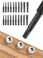 20pcs screwdriver bit set s2 steel high hardness allen wrench drill bit for electric hand screwdriver electric air drill