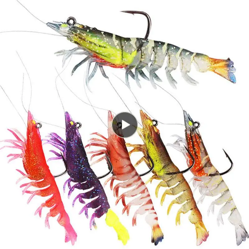 

Eo Luminous Wooden Shrimp Squid Hook Fake Bait Pva Bait Wobblers Artificial Fishing Tackle Top 1.8m Bait 14g Swimming Crank Bait