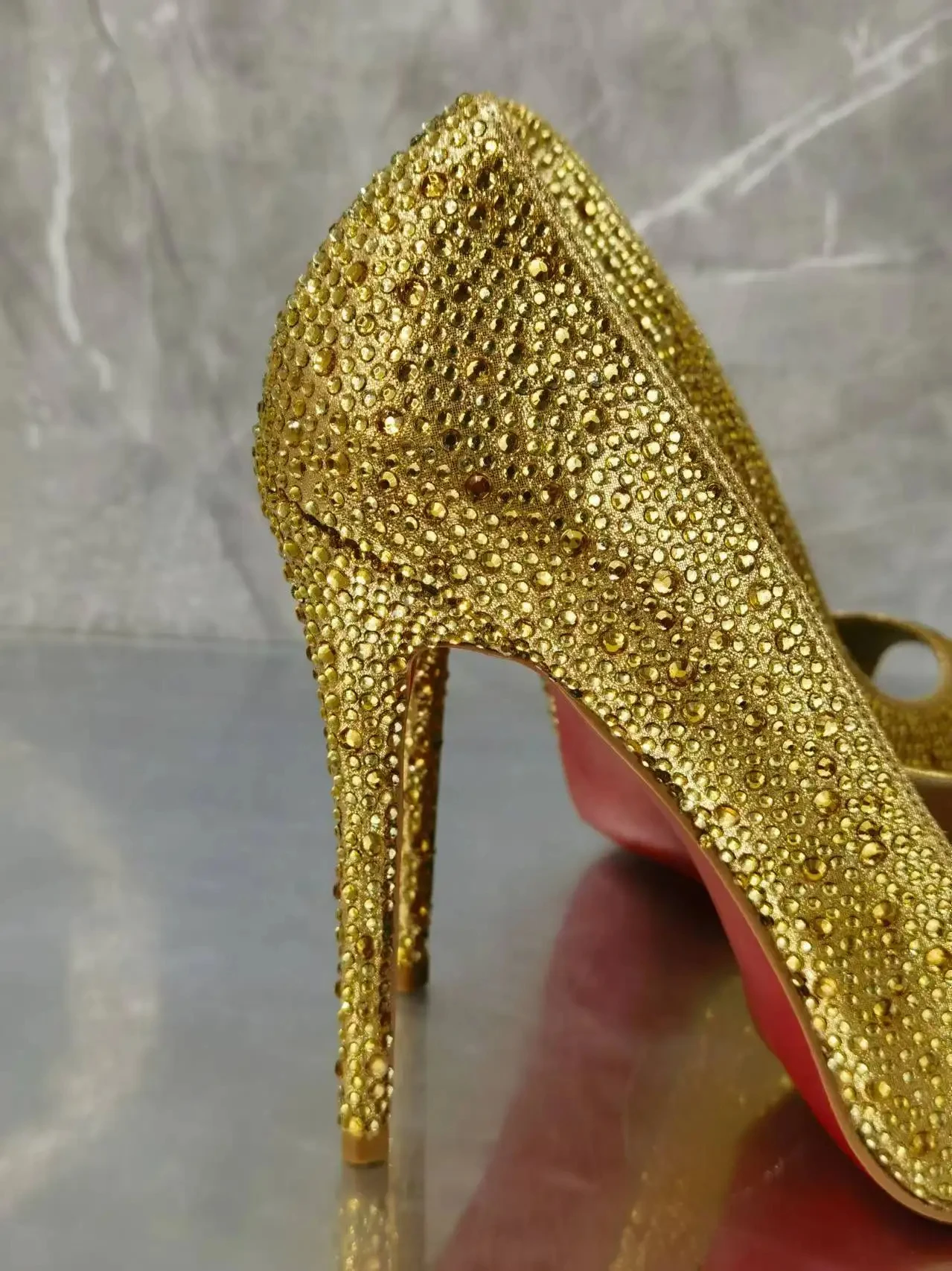 Туфли-лодочки женские на шпильке 10 см 12 с открытым носком