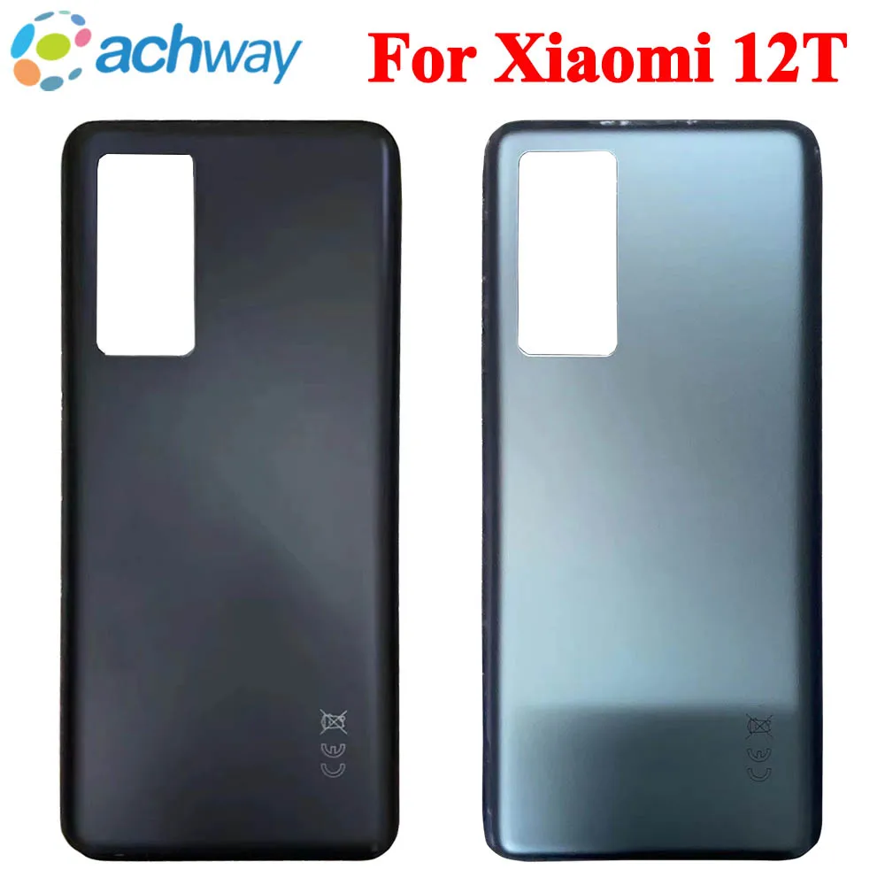 

Задняя крышка аккумулятора 6,67 дюйма для Xiaomi 12T, задняя крышка корпуса, Новый чехол для Xiaomi 12T Pro, Задняя стеклянная панель, крышка аккумулятора