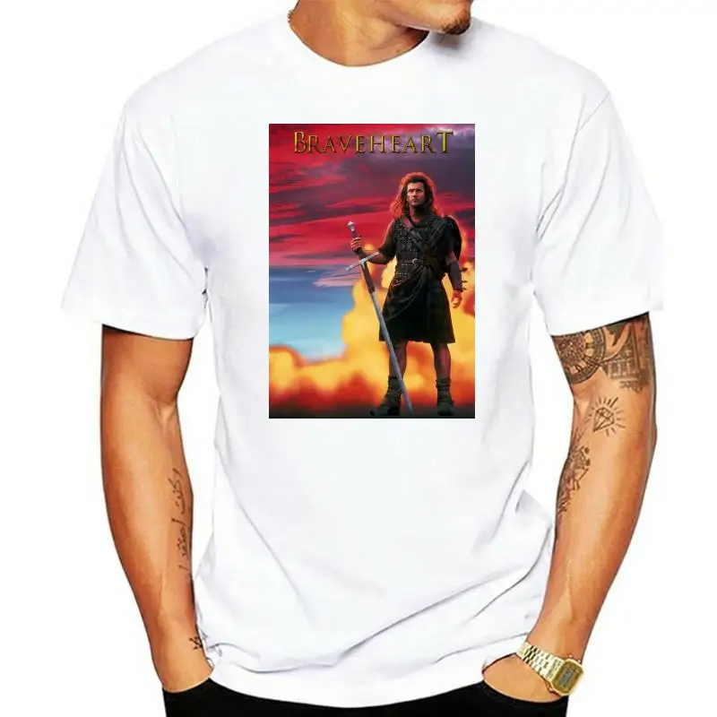 Классический постер фильма Храбрый сердце с принтом мужская футболка крутым