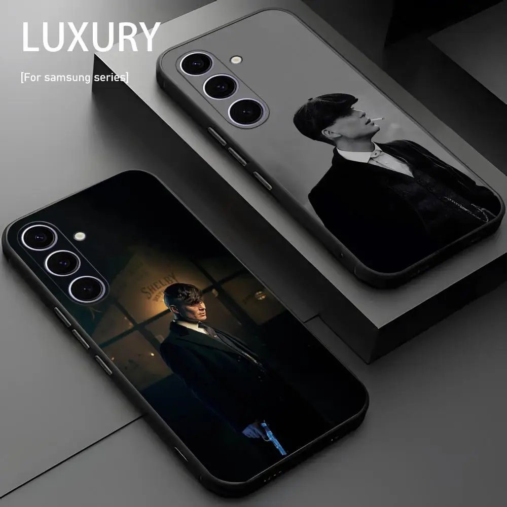 Чехол для телефона Peaky B-Blinders Tommy TV Hot Samsung Galaxy S25 S24 S23 S22 S21 S20 Plus Ultra Note20 мягкий черный