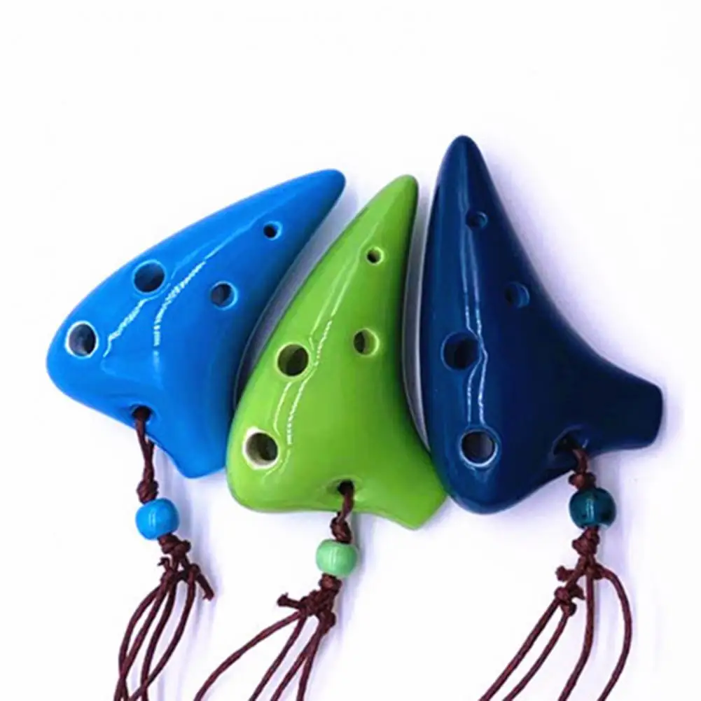 

Musical Collection Small Mini Ceramic 6 Hole Ocarina for Music Lover