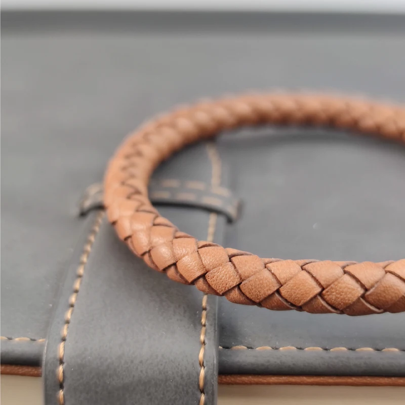 Мужской кожаный браслет ручной работы с пряжкой из нержавеющей стали - купить по