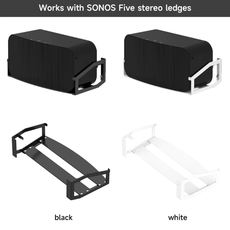 

PremiumAlloy Speaker Stand for SonosFive Wireless Speakers Holder Support Wall Mount Enhancing Design