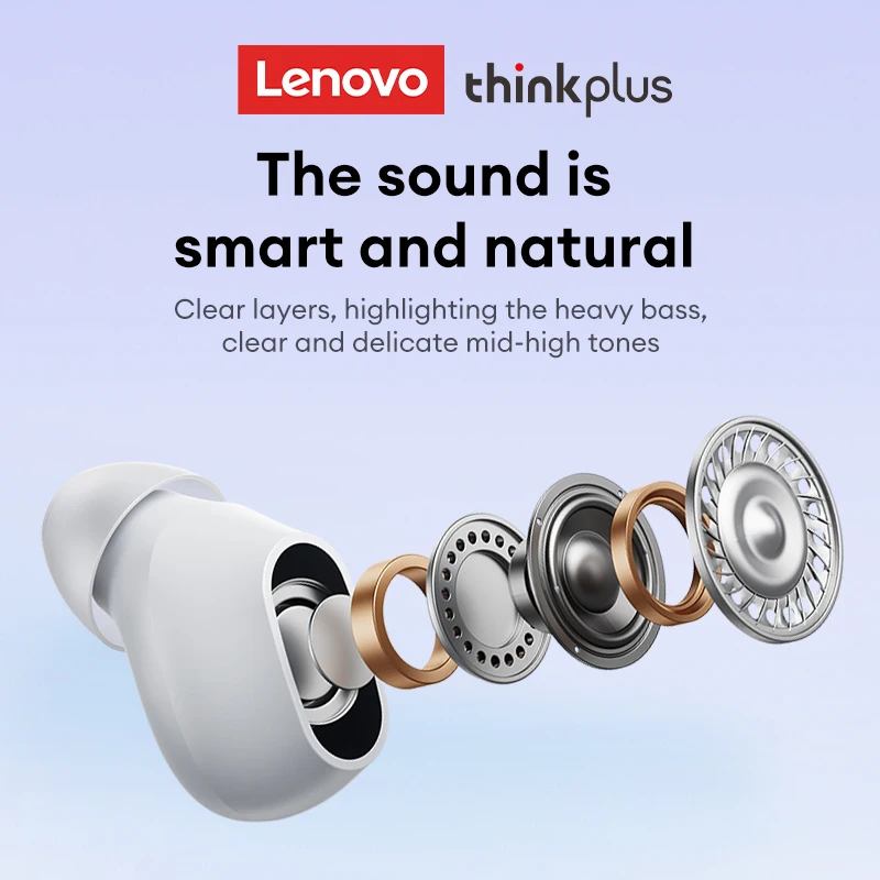 Выбор Lenovo XT62 PRO TWS Беспроводные Bluetooth 5 3 Музыкальные наушники HIFI Звук Двухрежимные