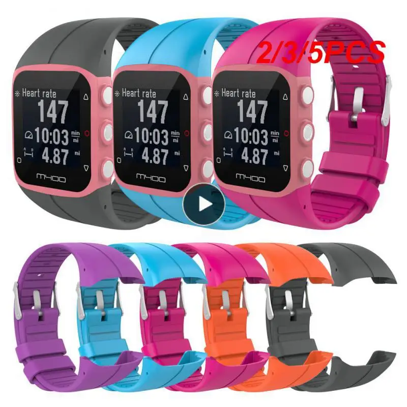 

Ремешок силиконовый дышащий для смарт-часов M400 M430, сменный Браслет для Polar M400 M430 GPS, 5 шт.