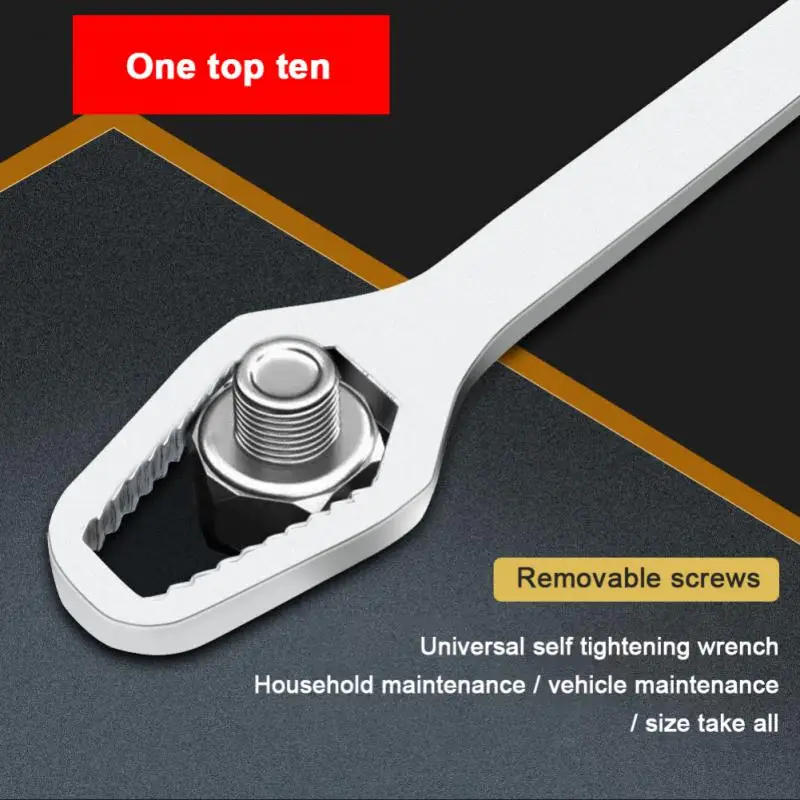 

8-22mm Universal Torx Wrench Self-tightening Adjustable Glasses Wrench Board Double-head Torx Spanner Hand Tools for Factory