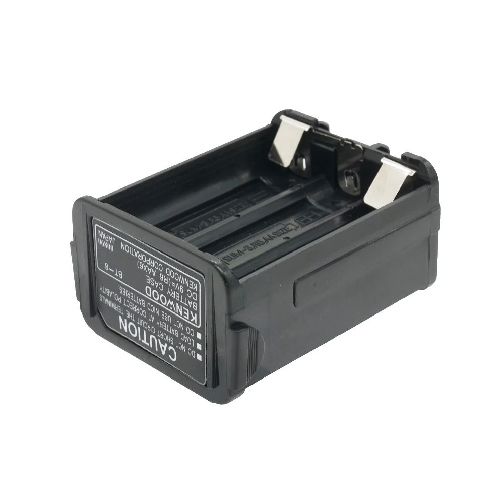 Фото Кейс для хранения 6 батарей AA BT-8 для радиостанций Kenwood TH-28, TH-48, TH-78HT, контейнер-держатель для аккумуляторов, аксессуары №2