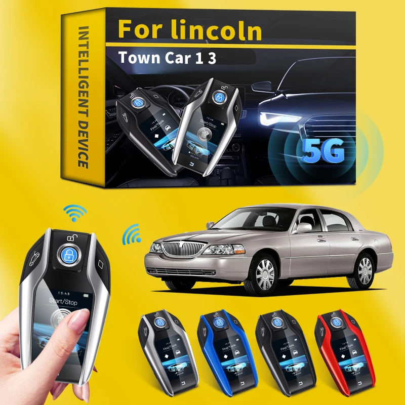 

Для Lincoln Town Car 1 3, модифицированный бутик Smart Remote Car Key, ЖК-экран для keyless-go Smart Remote Key, автомобильные товары, аксессуары