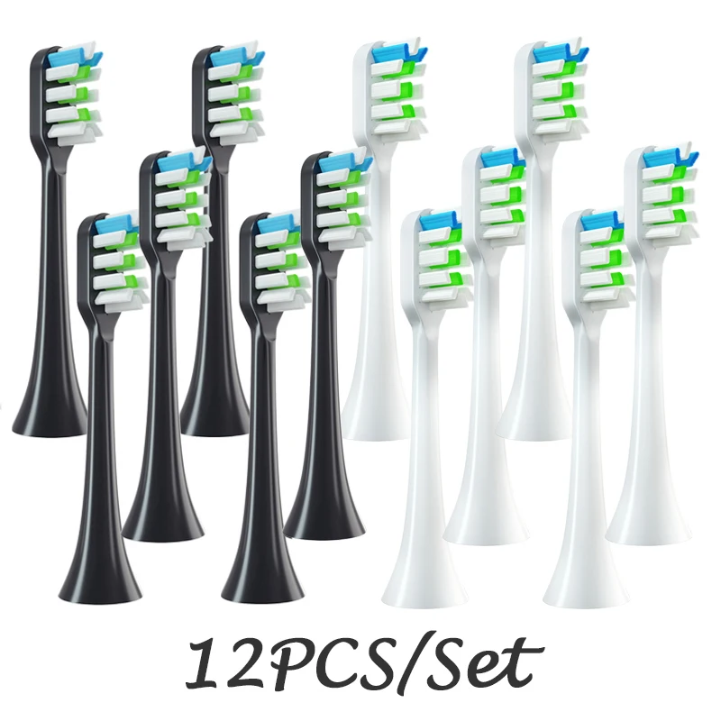 12 PCS For SOOCAS X3/X3U/X5 Brush Heads Replaceable Soft DuPont Bristle Nozzles Sonic Electric Toothbrush Clean Brush Vacuum enlarge