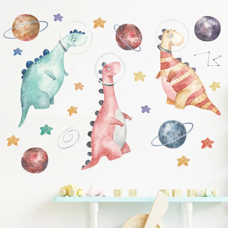 

Cartoon Dinosaur Animal Wall Stickers Living Room Bedroom Background Wall Dormitory Decorative Wall Stickers