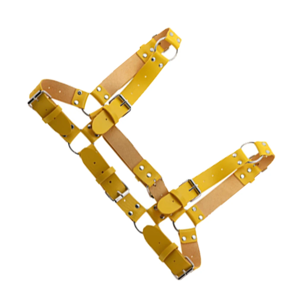 

Кожаный ремень, регулируемый прочный легкий нагрудный ремень, синий