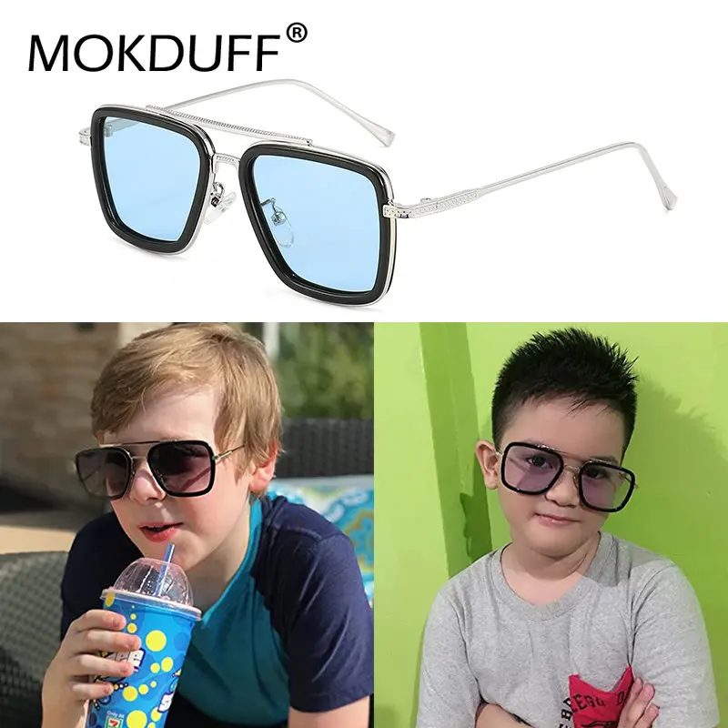 

Luxury Tony Stark Style Glasses for Kids Iron Man Sunglasses Children Polarized Sunglass Boys Girls Shades UV400 Glasses