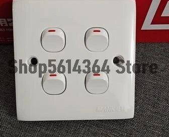 

AC 250V 10A 1P/2P/3P/4P/5P кнопки вкл/выкл SPST квадратный настенный светильник переключатель Белый