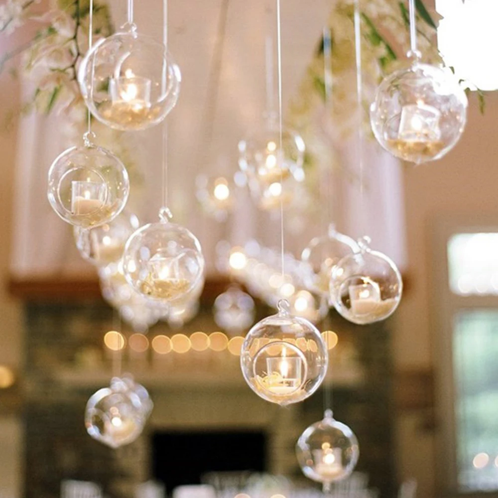 Hanging Tealight Candlestick Holder Romantic Party Wedding H
