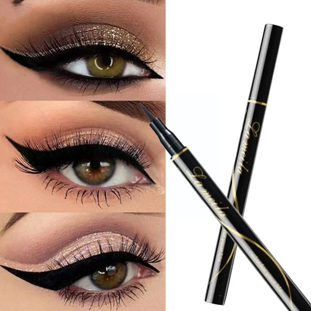 

Waterproof Quick Dry Liquid Eyeliner Sweatproof Anti-oil Beauty Smudge-Proof Lady Tool Cosmetics Comestics Tools Korean Bea N0J8