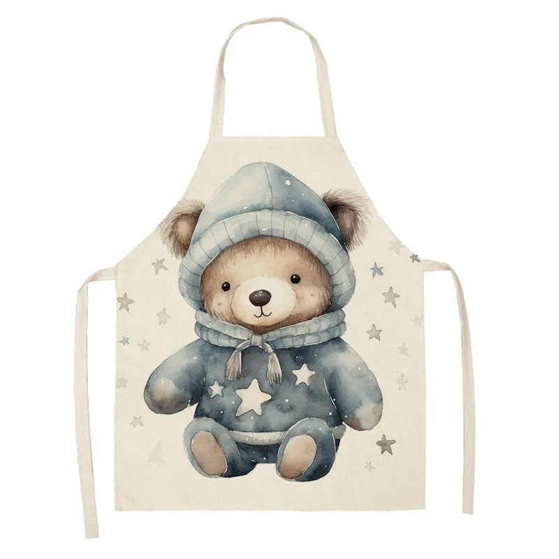 Кухонный Фартук для женщин льняной водонепроницаемый фартук мужчин и детей