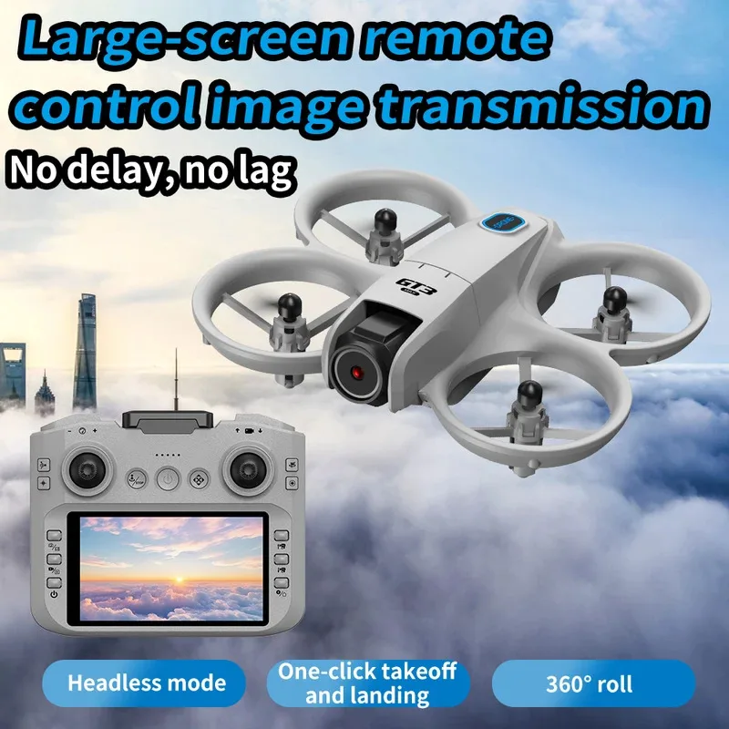 Фото Новый мини-дрон GT3 2026 года со светодиодной подсветкой, складной, с GPS, 8K HD, двойной камерой, бесщеточным двигателем, функцией обхода препятствий, радиоуправляемый FPV квадрокоптер, игрушка, подарок №5