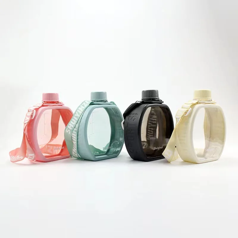 

Cup 2023 Cute Cap Red Water Convenient Ins Outdoor For Screw Water Children Shoulder Network New Bottle One