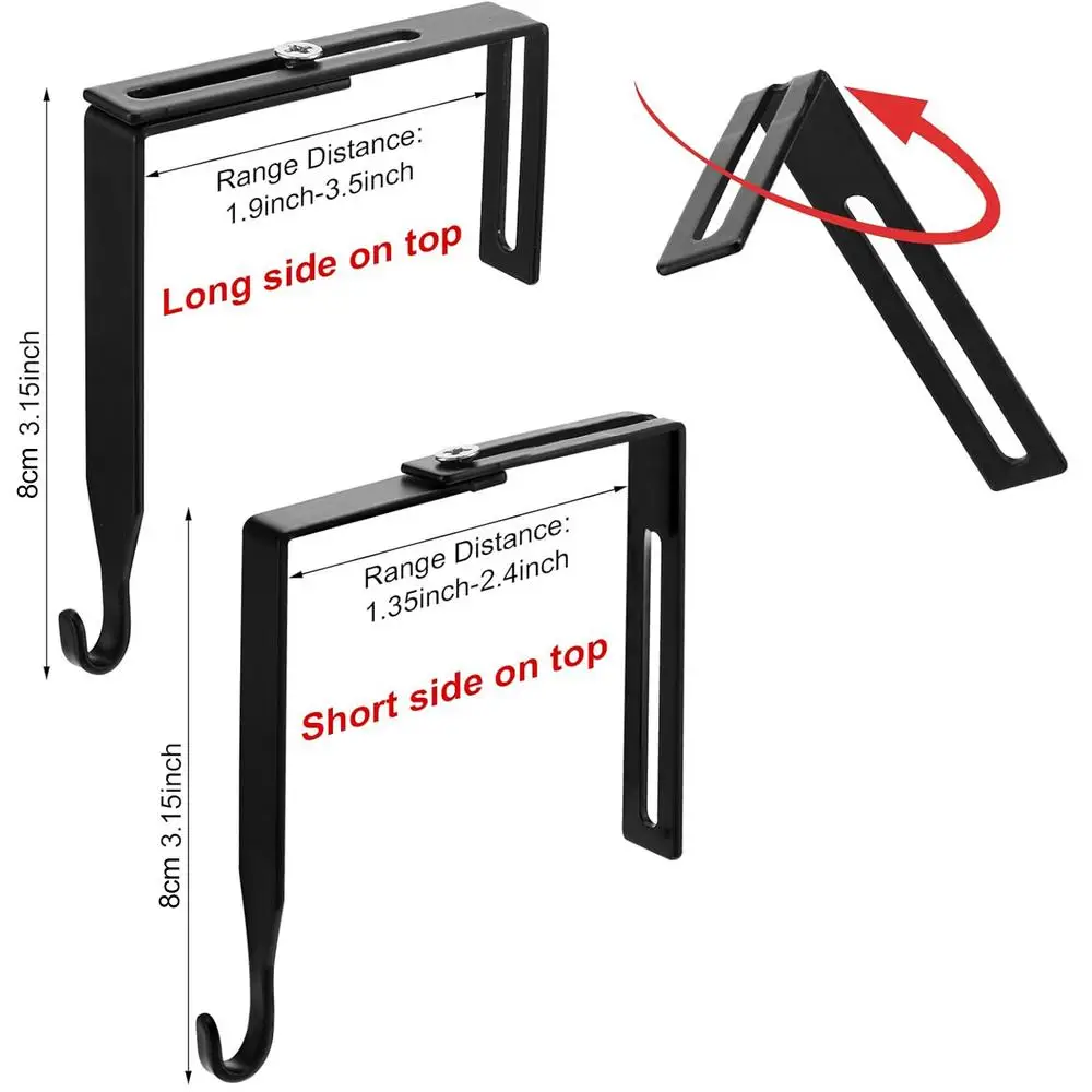 

Регулируемый Настенный Крючок Для Ключей И Зонтов, Железный, Для Дверных Панелей, Для Хранения В Шкафу И Подвешивания Растений