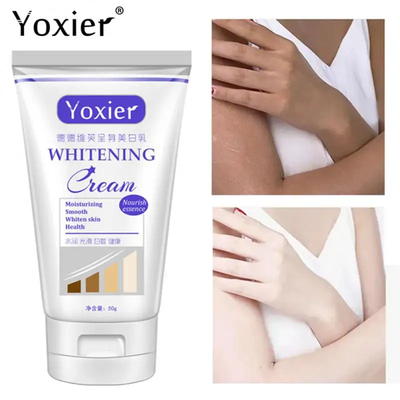 

Yoxier Whitening Cream Moisturizing Remove Pigmentation Improve Arm Armpit Ankles Elbow Knee Body Dull Brighten Skin Care 50g