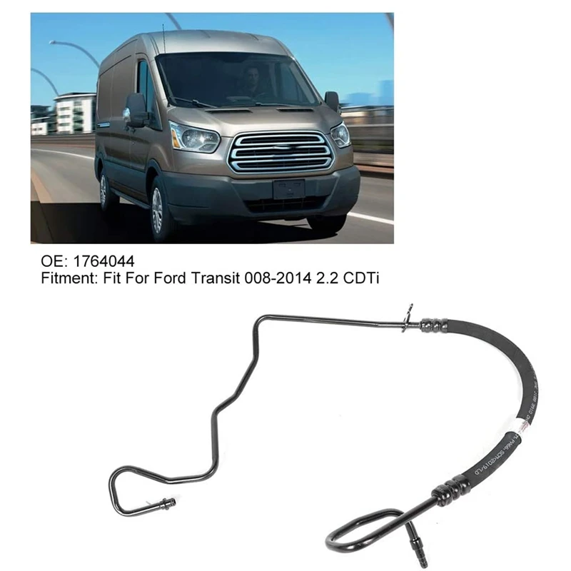 

1764044 Steering High Pressure Oil Pipe + Nut Hose For Ford Transit 2.2 Tdci 2008-2014 8C113E586FE