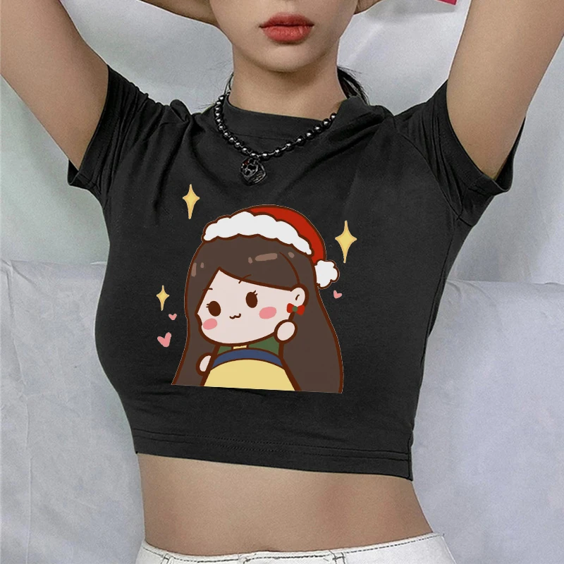 

Футболка женская с принтом Принцессы Disney, эстетичная черная рубашка в стиле Харадзюку, модный топ, Y2k, лето 2022