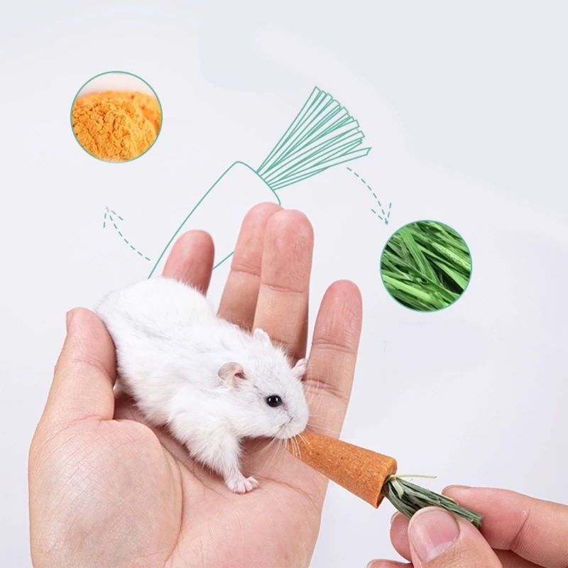 Фото F92B кроличье овощное печенье натуральная молярная игрушка Pet Pet Chinchillas хомя №4