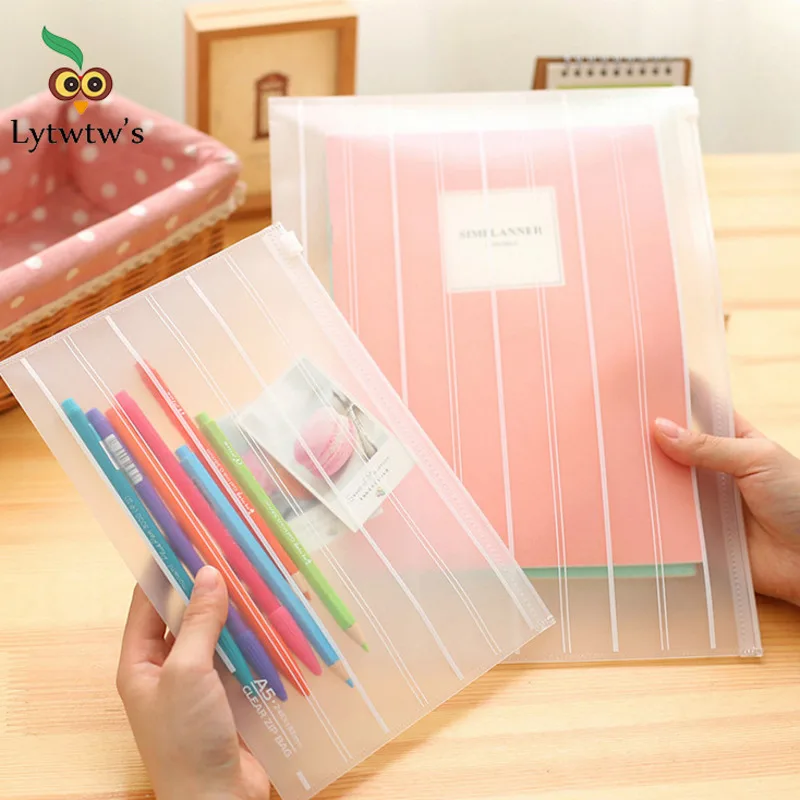 Прозрачная канцелярская чехол для карандашей формата А4 1 шт. | Канцтовары офиса и