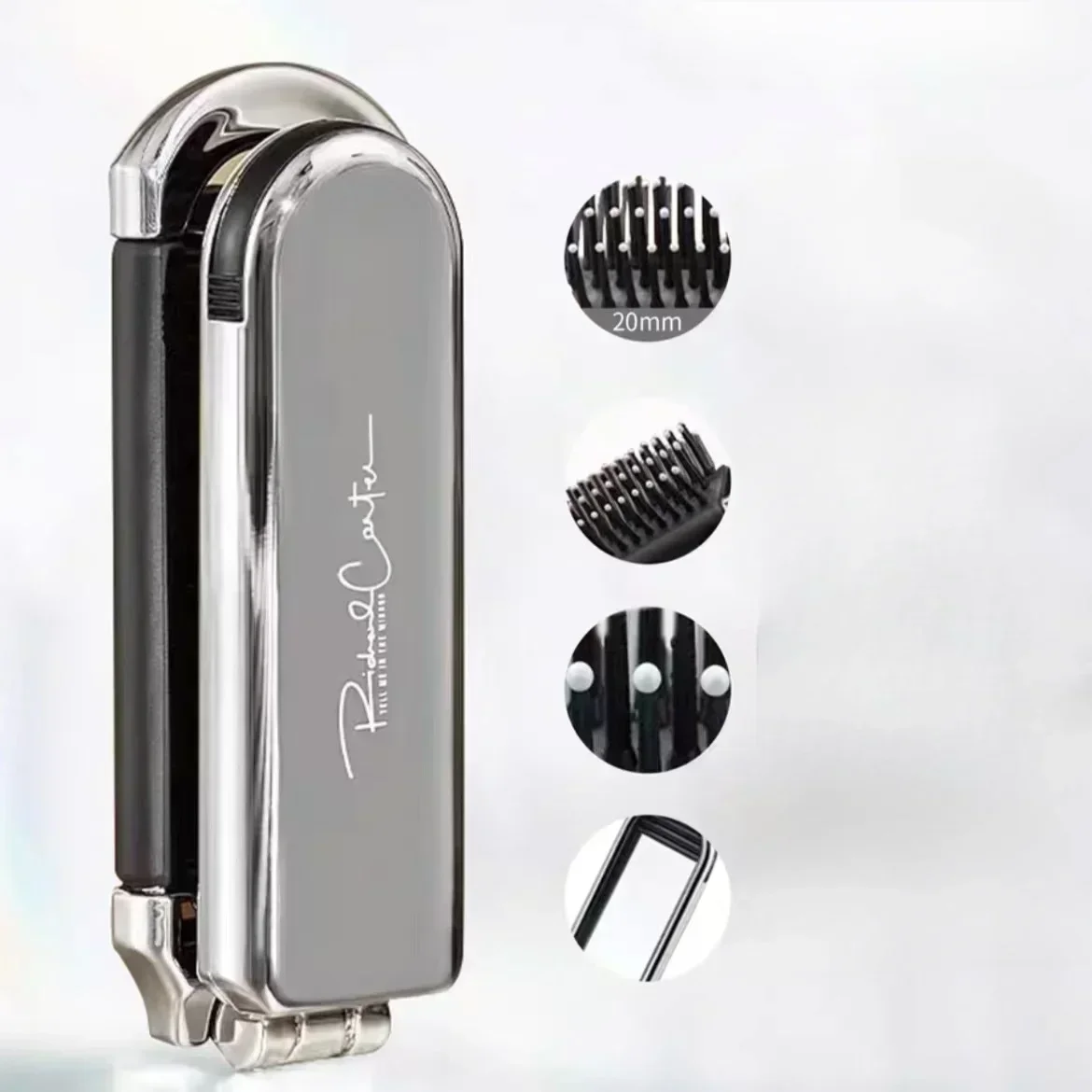 Серебряный лук Складная Расческа с воздушной подушкой зеркалом женская