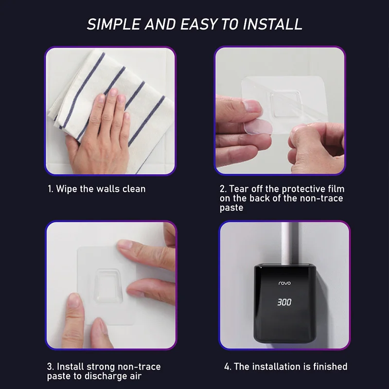 uv disinfection silicone toilet brush hanging wall with brush holder bathroom tools white home innovative accessories free global shipping