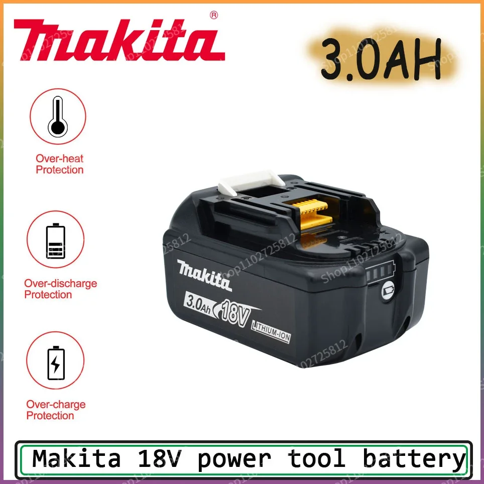 

100% Оригинальный литий-ионный аккумулятор Makita 18 в Ач для Makita BL1830 BL1815 BL1860 BL1840, аккумулятор для электроинструмента