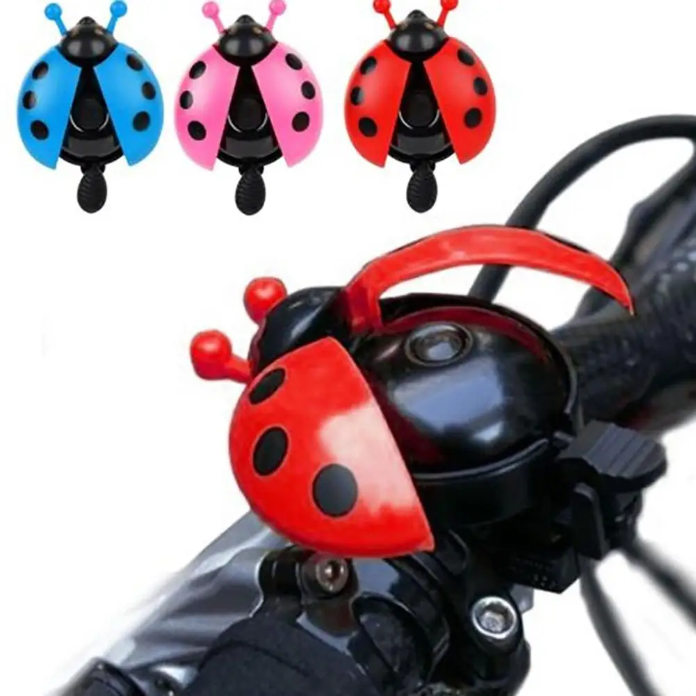 

Novelty Bike Bells Alarm Horn Bicycle Ladybug Bell Ladybird Alarm Bike Metal Handlebar Horn Cycling Safety warning Accessories