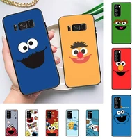 ins sesame street cookie phone case for samsung galaxy note 10pro 20ultra cover for note 20 note10lite m30s