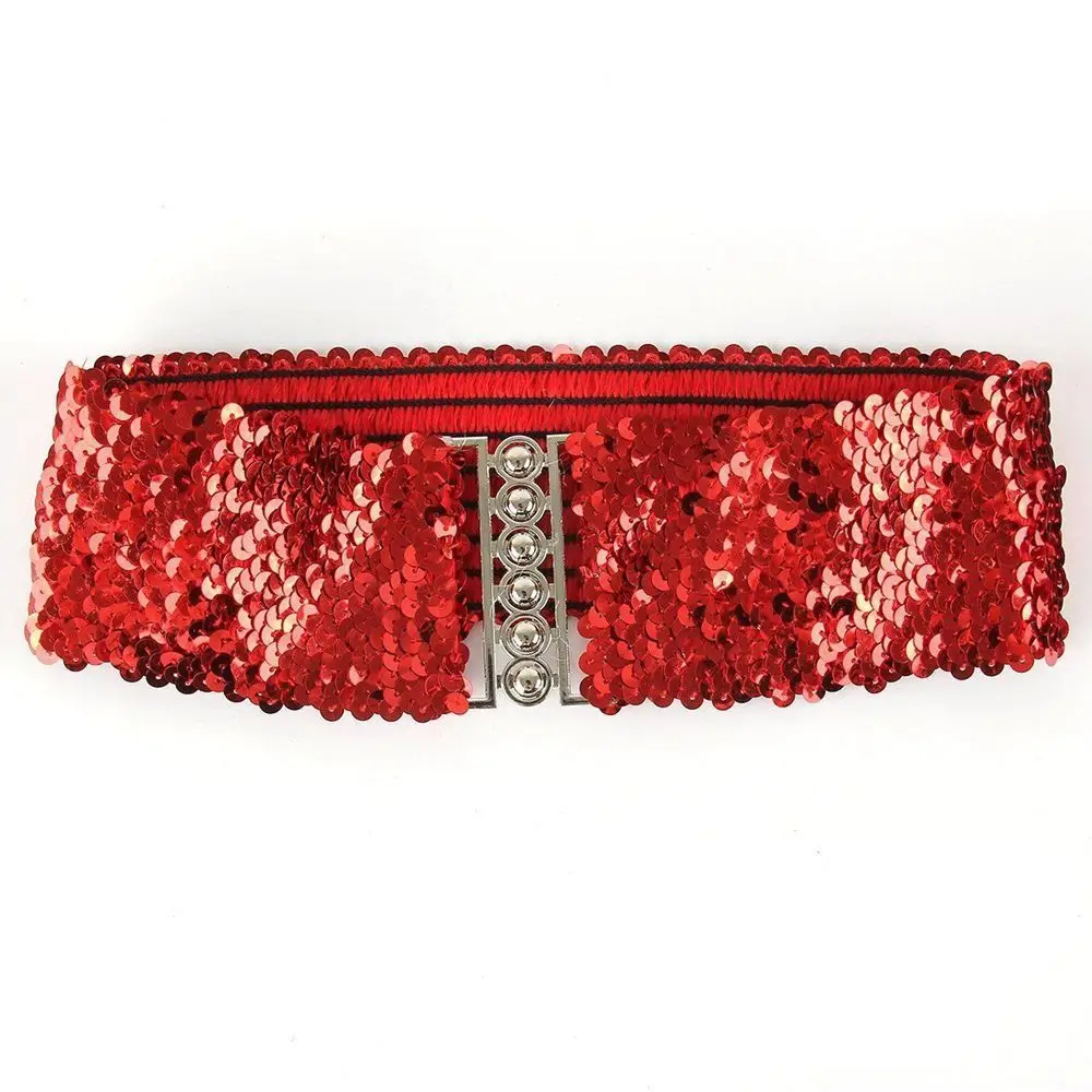 

Charms Corset Belly Sequin Wide Waistband Belt Buckle