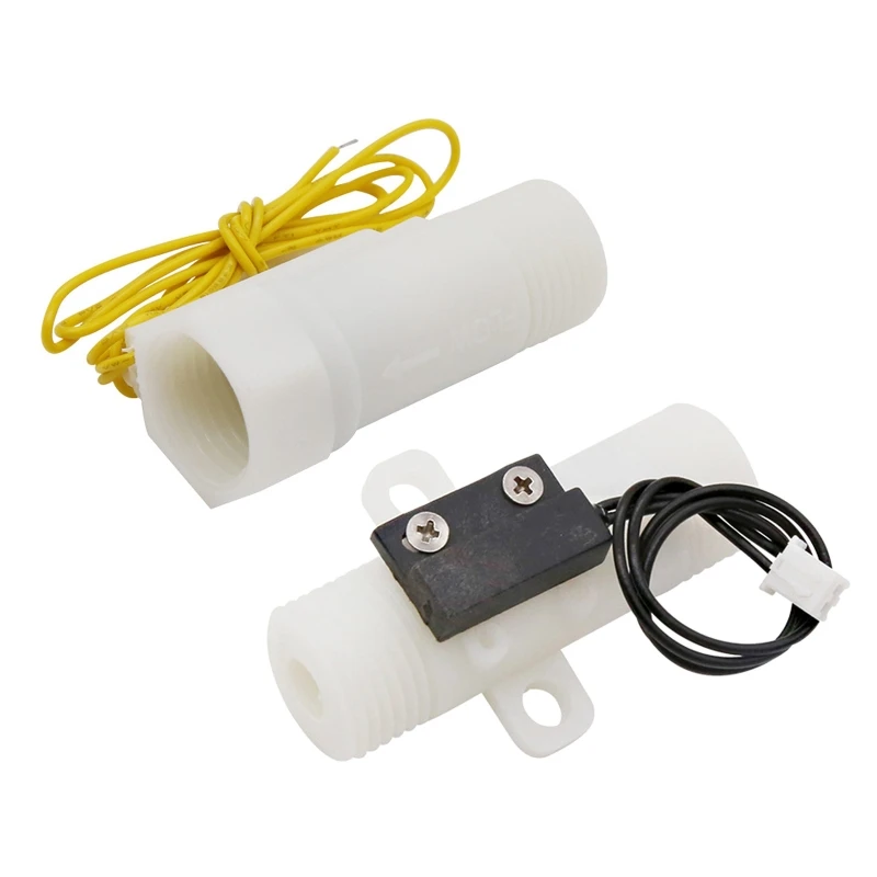 

Upgraded Water Flow Meter Sensor Switch 0-110V G1/2 Thread Plastic Liquid Switch 0-110V Load-ed Power 10W Water Heater
