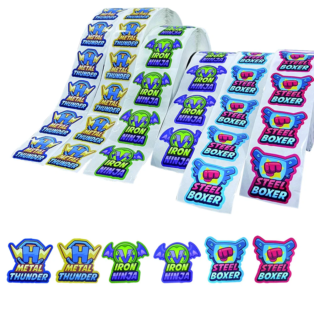 

Custom with Your Own Logo Stickers Design Any Size Material Vinyl PVC Personalized Label Roll Waterproof Adhesive Name Stickers