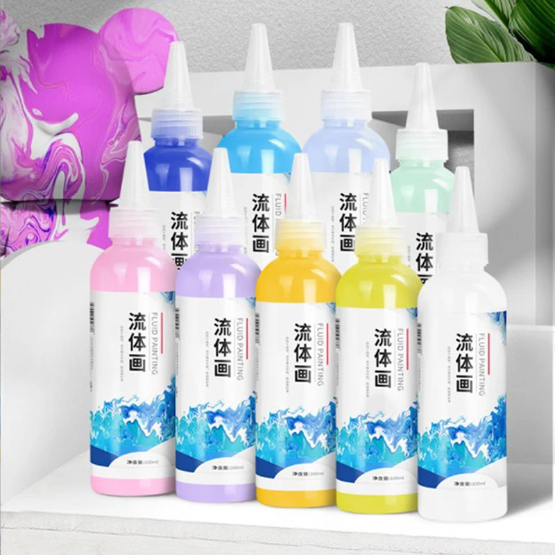 

100ml Fluid Painting Pigment New Fluid Painting Acrylic Pigment Violence Bear DIY Creative Graffiti Art Painting Pigment