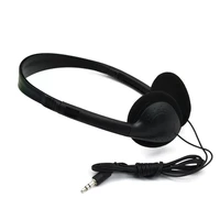 1pcs black 3 5mm plug wired stereo headset noise cancelling earphone gaming headset for computer laptop desktop