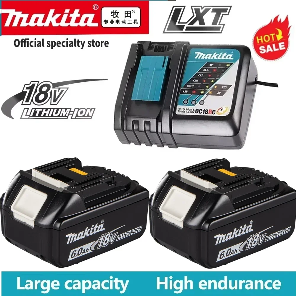 Литий-ионный аккумулятор Makita 18 В 6 Ач 5 3 сменный LXT BL1860B BL1850 BL1830 DHP482RFX9 BL1815 LXT400 для