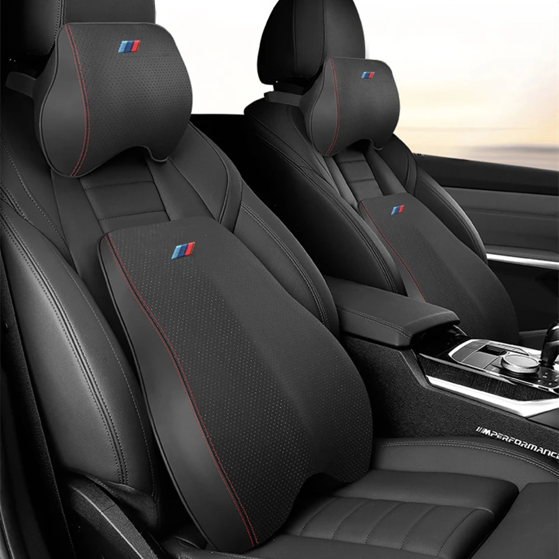 

Подголовник Автомобильный из пены с эффектом памяти, подушка для поддержки поясницы, сиденья, шеи, украшение интерьера для BMW X1 X3 X4 X5 X6 1 3 5 6 7 ...