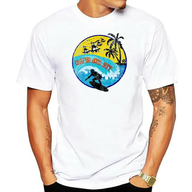 

Футболка мужская хлопковая с надписью «Apocalypse Now» и надписью «Don't Surf»