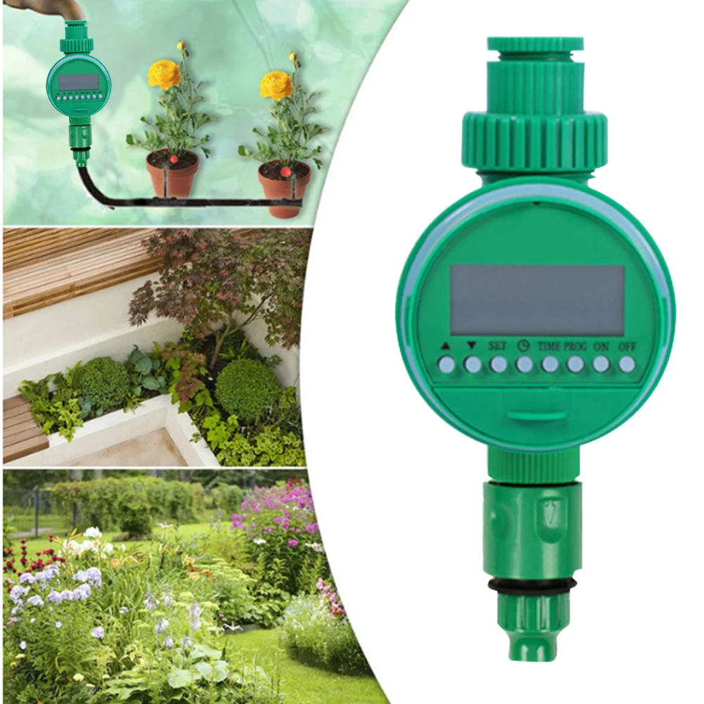 

Irrigation Timer with LCD Display Water Control Device Automatic Outdoor Durable Green Portable Intelligent Drip System Tool