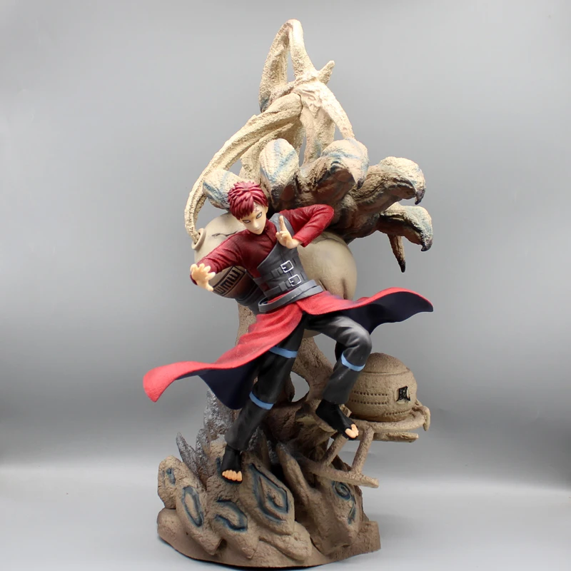 

45 см, Аниме фигурки Наруто GK Sandstorm Gaara, Экшн фигурки «Наруто» Gaara, статуэтка, Коллекционная модель, игрушки, орнамент, подарки
