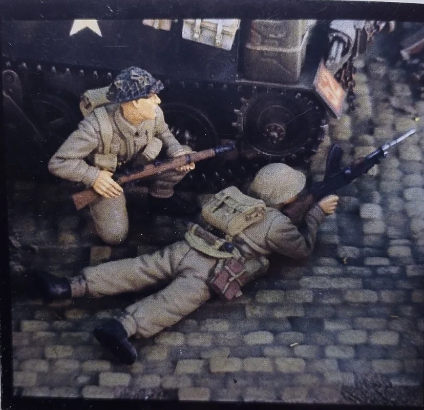 

Набор для сборки в масштабе 1/35 см, британская армия Второй мировой войны, солдат, Боевая статуя GK, разборная и Неокрашенная игрушка «сделай сам» для моделирования