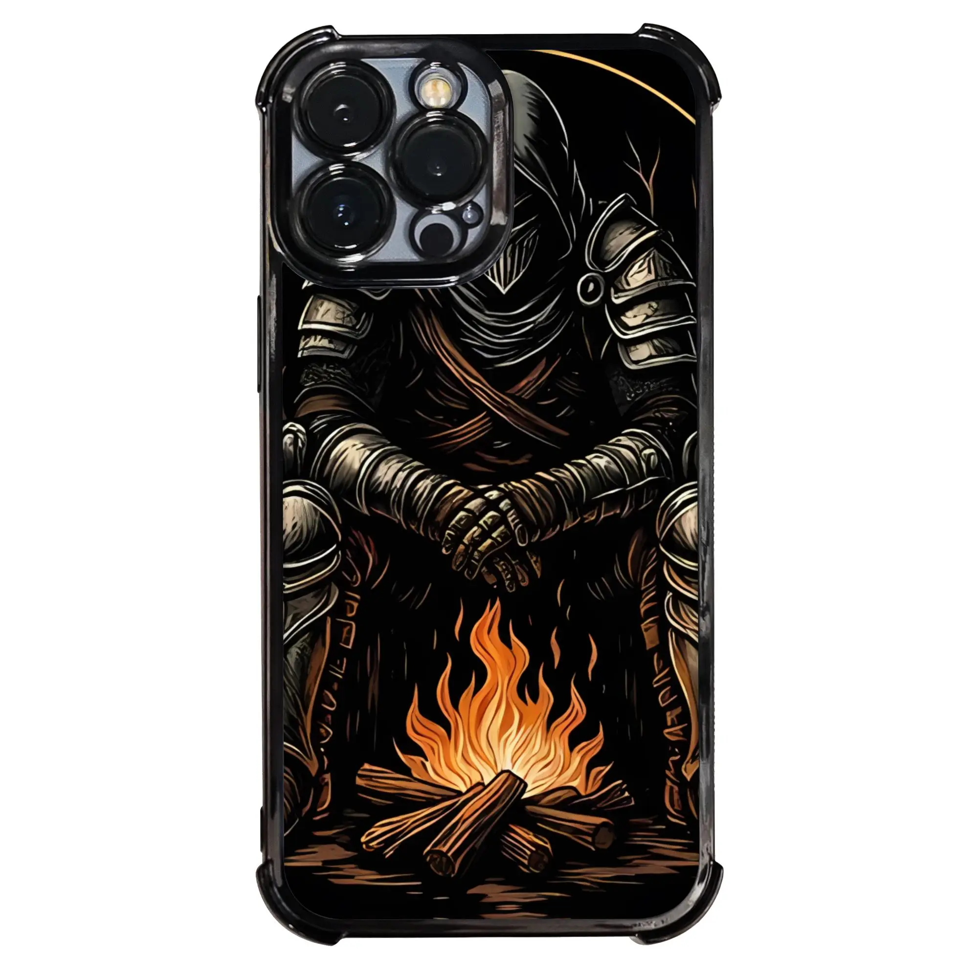 Фото Чехол для телефона Knight By The Bonfire DDark Souls с гальваническим покрытием для различных моделей телефонов №2