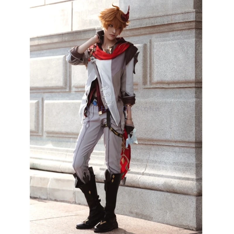 Костюм для косплея Тартальи из Genshin Impact размеры в ассортименте